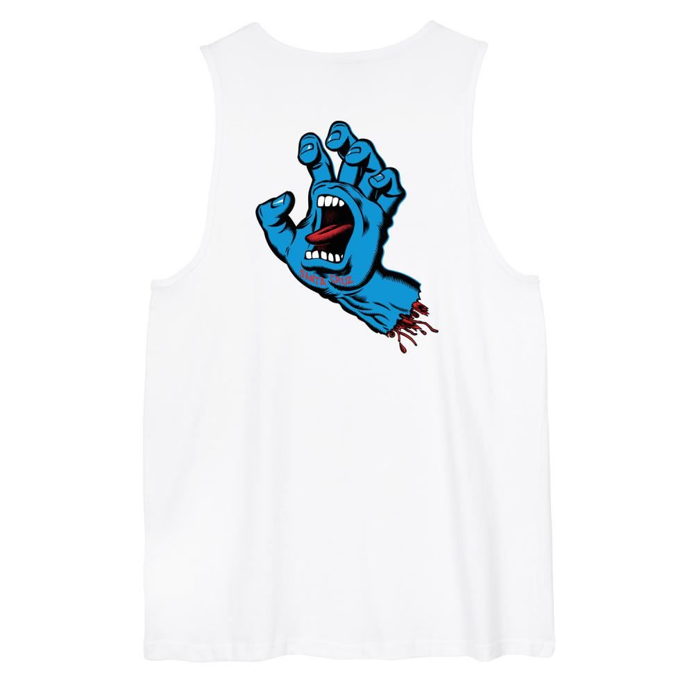 Santa Cruz Vest Screaming Hand - White