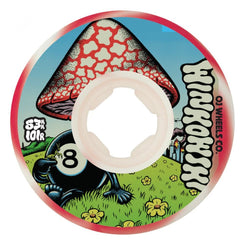 OJ Elite Skateboard Wheels Erick Winkowski Mushroom Elite - White / Red Swirl