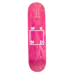 WKND White Logo On Veneer Skateboard Deck - 8.125"