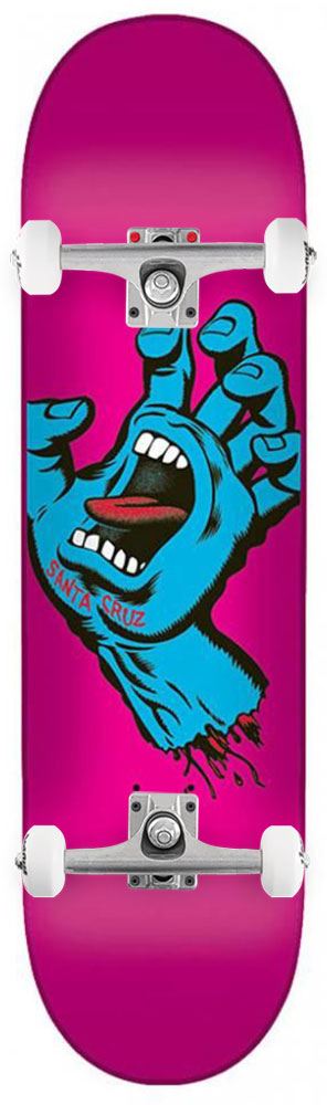 Santa Cruz Screaming Hand Pink x Venom Skateboards Core Custom Complete Skateboard - 7.8" - Skatewarehouse.co.uk