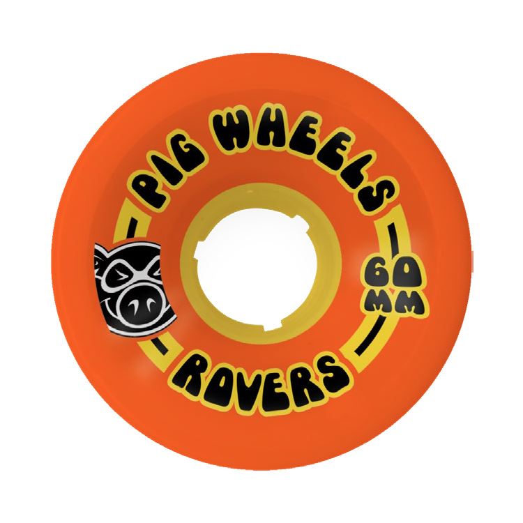 Pig Skateboard Wheels Pig Rover Orange / Yellow Core / 85A