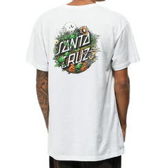 Santa Cruz T-Shirt Nature Dot T-Shirt - White - Skatewarehouse.co.uk