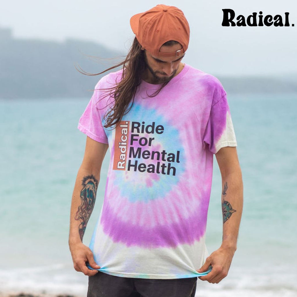 Radical. RIDE FOR MENTAL HEALTH Unisex T-shirt - Pastel Dye