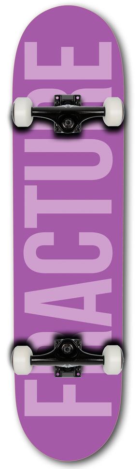 Fracture Fade Purple Complete Skateboard 7.75" - Skatewarehouse.co.uk