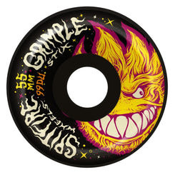 Spitfire X Grimple F4 Skateboard Wheels Grimplehead Lock-In Full 99 - Black