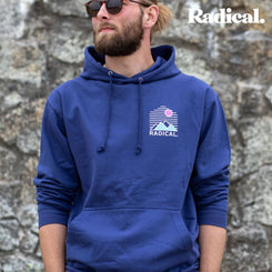 Radical. Lines Unisex Hoodie - Jeans Blue