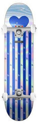 The Heart Supply HS Blue Stripes Foil Blue x Venom Custom Complete Skateboard - 8.25"