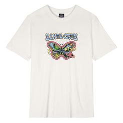 Santa Cruz Womens T-Shirt Galactic Butterfly - Optic White