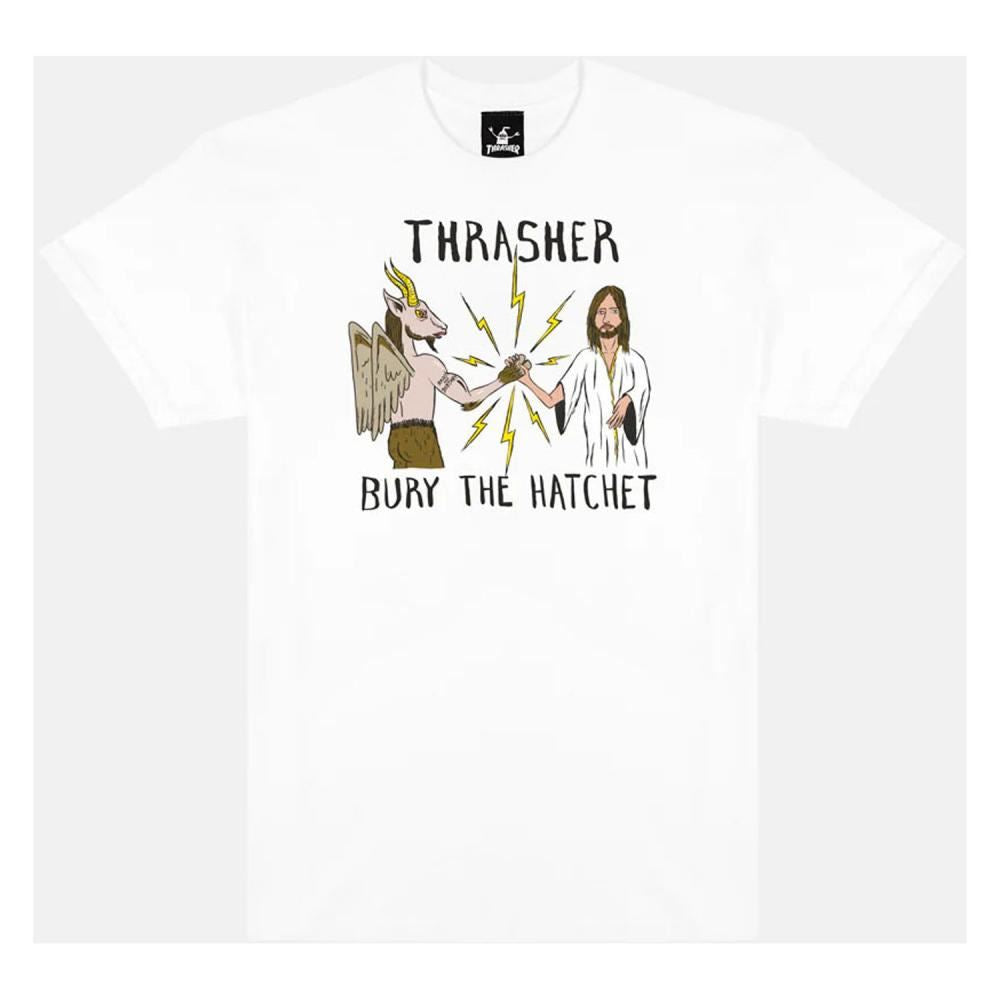 Thrasher x Toy Machine T-Shirt B.T.H - White