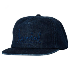 Krooked Cap Skript Denim / Navy - O/S