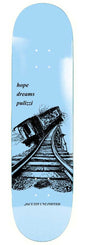 Jacuzzi Unlimited Michael Pulizzi Off the Rails EX7 Deck Lt Blue Skateboard Deck - 8.375"
