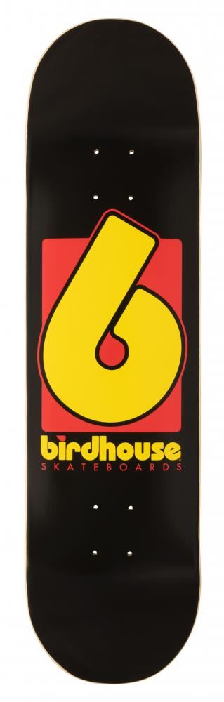 Birdhouse B Logo Black Skateboard Deck - 8.25"