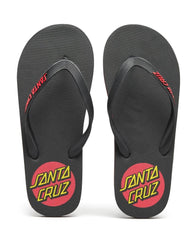 Santa Cruz Mens Sandals Classic Dot Thong - Black