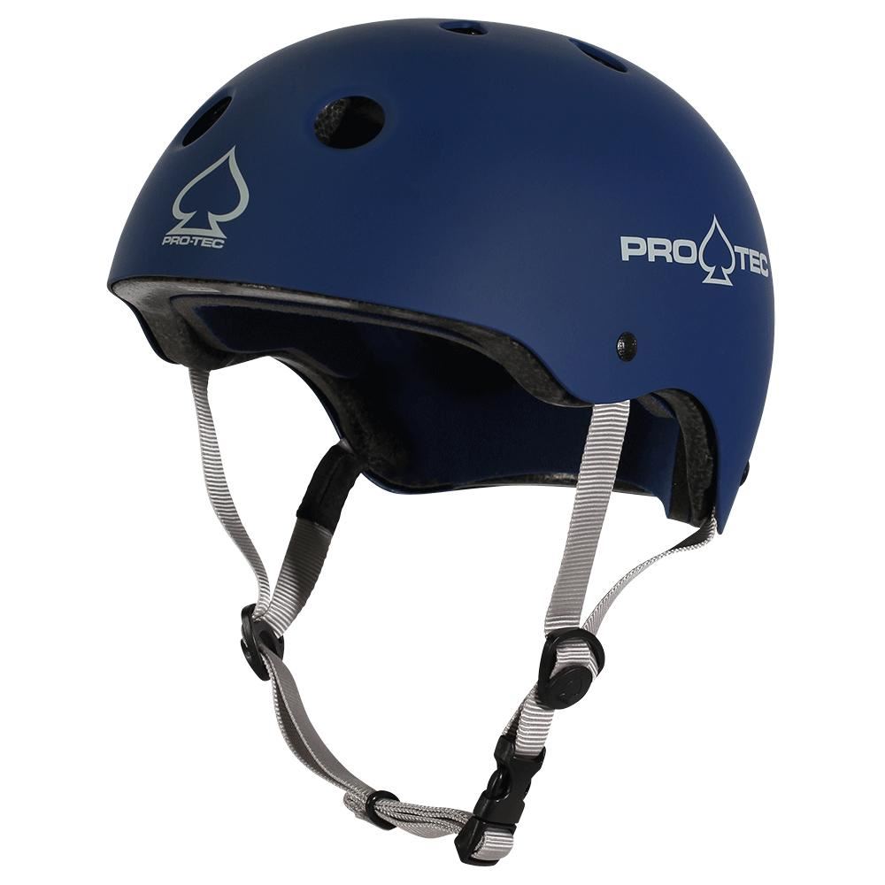 Pro-Tec Helmet Classic Cert - Matte Blue - Skatewarehouse.co.uk