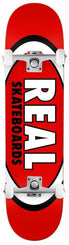 Real Team Classic Oval Red Custom Complete Skateboard - 8.12" - Skatewarehouse.co.uk