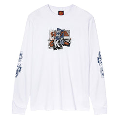 Santa Cruz Longsleeve T-Shirt Kickback Front L/S T-Shirt - White