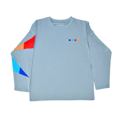 Crupie Delta Dots Logo Long Sleeve Tee Grey