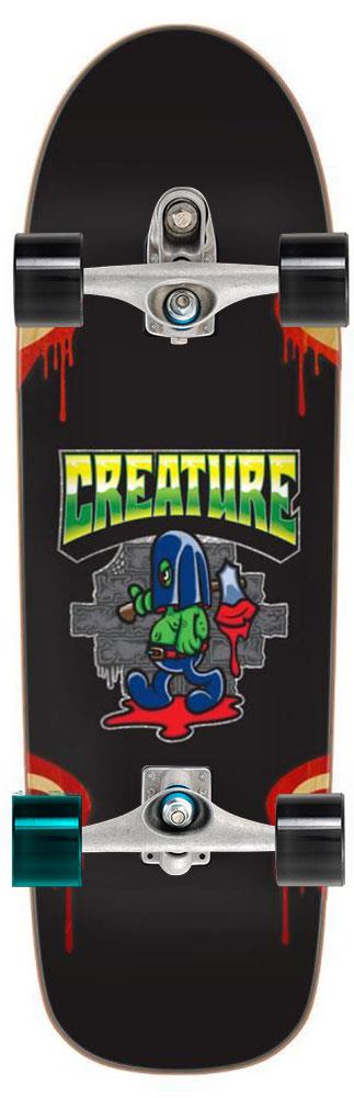 Creature The Heshcutioner x Carver Custom Surf Skate Skateboard C7 - 9.0" x 31.68"