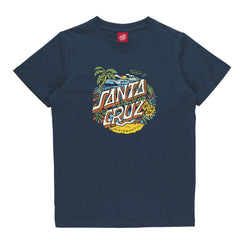 Santa Cruz Youth T-Shirt Youth Aloha Dot Front T-Shirt - Tidal Teal