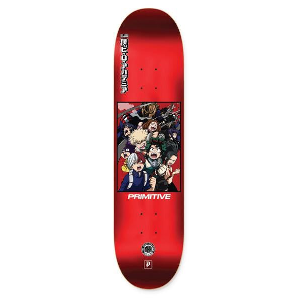 Primitive My Hero Academia Skateboard Deck Red 7.75"