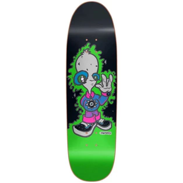 New Deal Montesi Alien SP Skateboard Deck Neon 9"