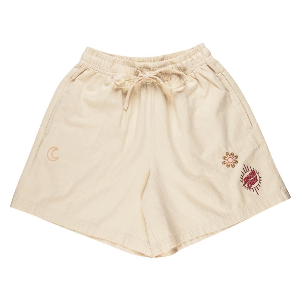 Santa Cruz Womens Shorts Scatter - Off White