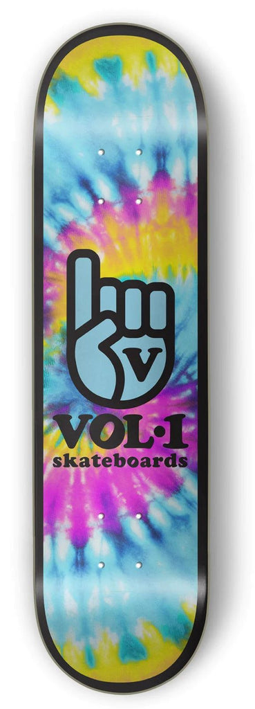 Vol.1 Dye Logo Blue/Yellow Skateboard Deck - 8.0"