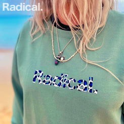 Radical. Welcome To The Jungle Unisex Sweatshirt - Sage