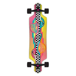 Santa Cruzer Sunday Stripes Drop Thru Complete Skateboard - 9.0"