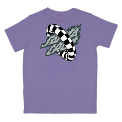 Santa Cruz Youth T-Shirt Youth Goal Flame T-Shirt - Meta Mauve