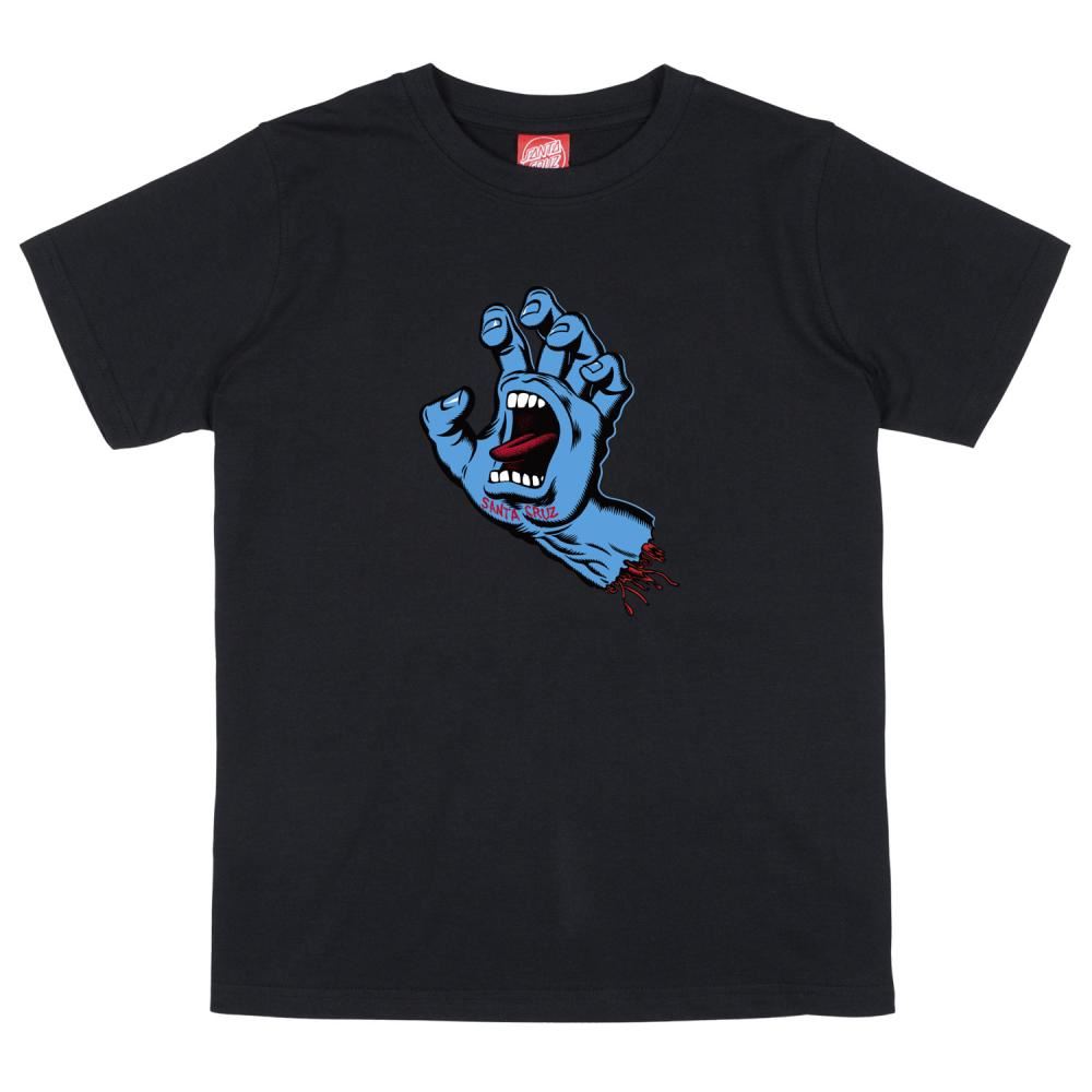 Santa Cruz Youth T-Shirt Youth Screaming Hand T-Shirt - Black