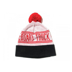 Royal Worker Pom Beanie Black/Red