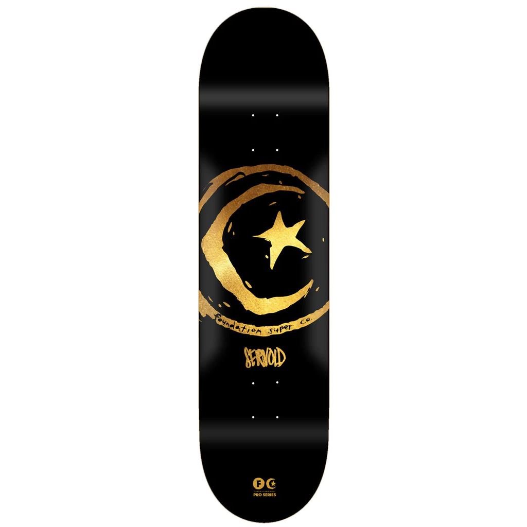Foundation Servold Star & Moon Skateboard Deck - 8.25"