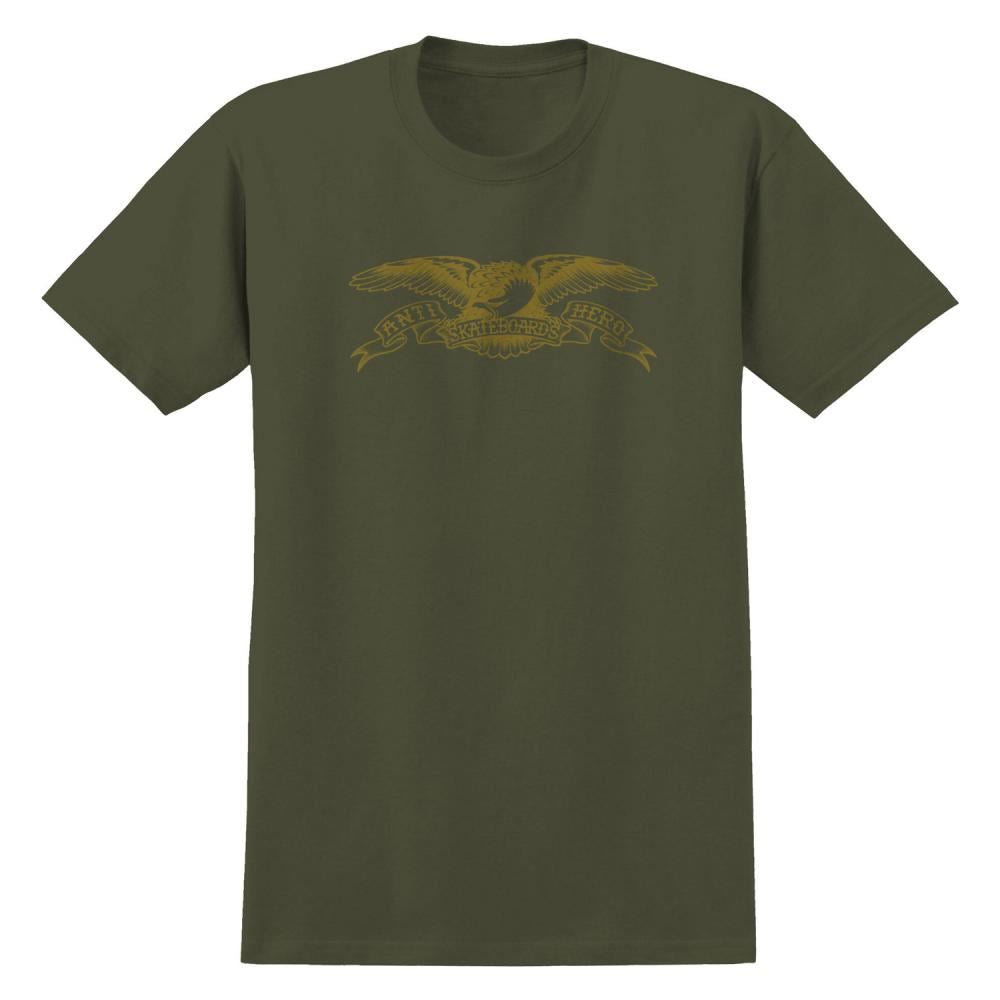 Anti Hero T-Shirt Basic Eagle - Military Green / Bronze