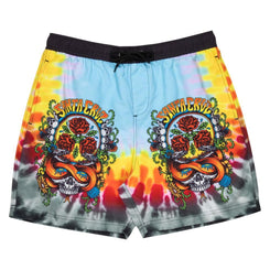 Santa Cruz Swim Shorts Dressen Rose Crew Three - Black Rainbow