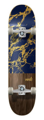 Verb Marble Dip  Complete Skateboard Navy/Gold 7.75"