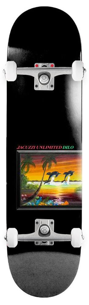 Jacuzzi Unlimited John Dilo Flipper EX7 Black x Venom Custom Complete Skateboard - 8.25"