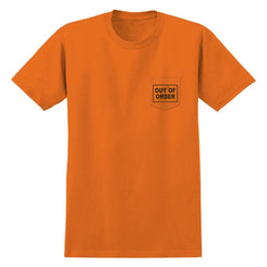 Antihero Pocket T-Shirt Out Of Order - Safety Orange / Black