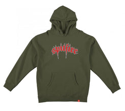 Spitfire Hoody Venom - Army / Red / White / Black