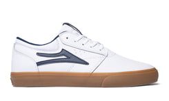 Lakai Griffin Leather Skate Shoes - White/Gum