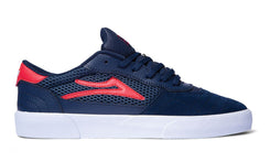 Lakai Cambridge Skate Shoes - Navy / Red