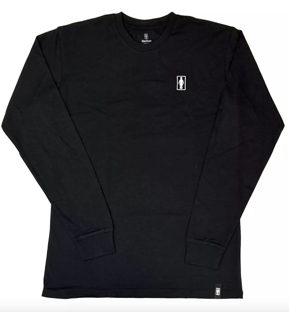 Girl Embroidered OG Long Sleeve Tee Black