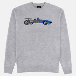 Thrasher Crew Racecar - Sport Grey - Skatewarehouse.co.uk