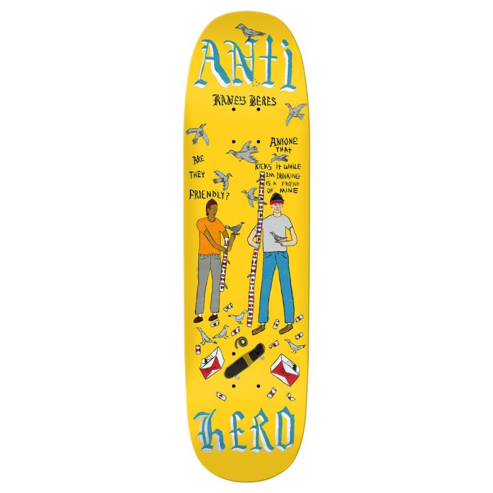 Anti Hero Pro Deck Beres Pigeon Vision Skateboard Deck - 8.63" - Skatewarehouse.co.uk