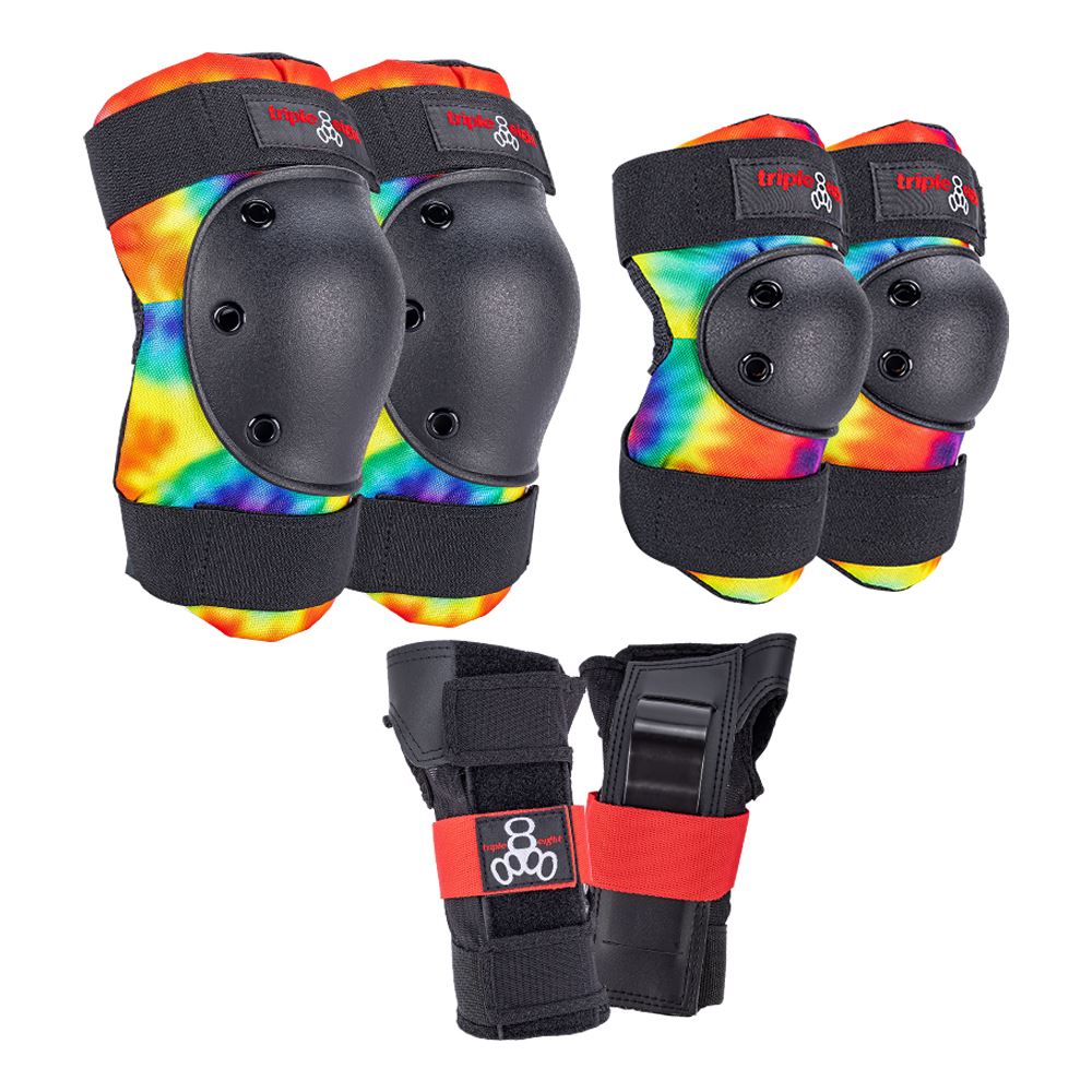 Triple Eight Saver Series Tripple Pad Set - Tie Dye - Skatewarehouse.co.uk