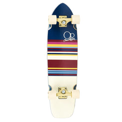 Ocean Pacific Swell Cruiser Width Length Off White/Navy Complete Skateboard - 8.25"