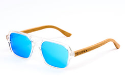 Luma Bantham Recycled Sunglasses - Clear/Blue