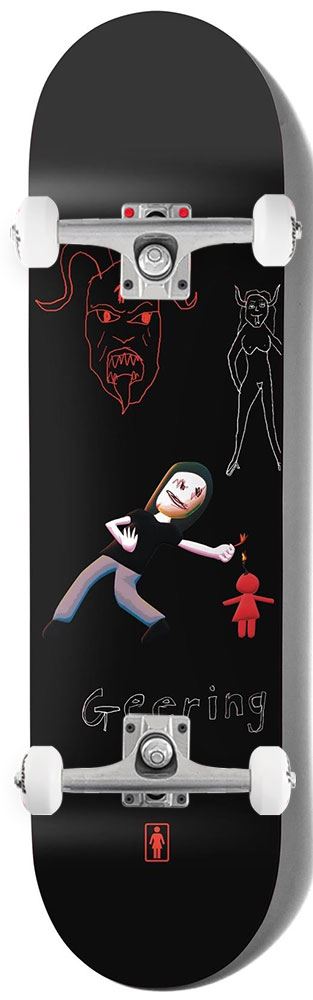 Girl Pro Model Breana Geering x Venom Custom Complete Skateboard - 8.0"
