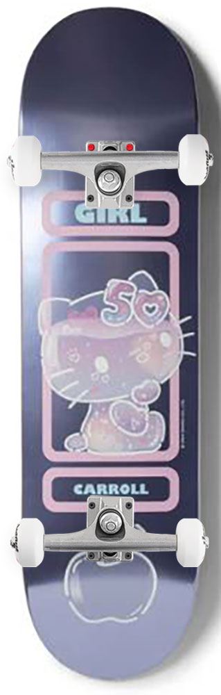 Girl x Hello Kitty Skateboard 50th Anniversary Mike Carroll x Venom Custom Complete Skateboard - 8.375"