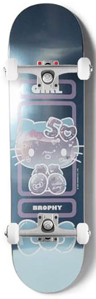 Girl x Hello Kitty Skateboard 50th Anniversary Andrew Brophy x Venom Custom Complete Skateboard - 8.56"